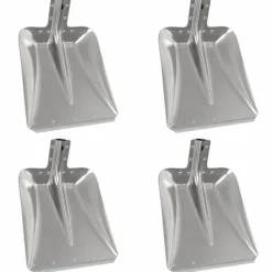 vidaXL Skyffelhuvud 4 pcs Silver 45 x 38 cm Aluminium