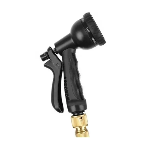 Viking Choice Smidig trädgårdsslang - 10-30 meter - med sprutpistol - svart