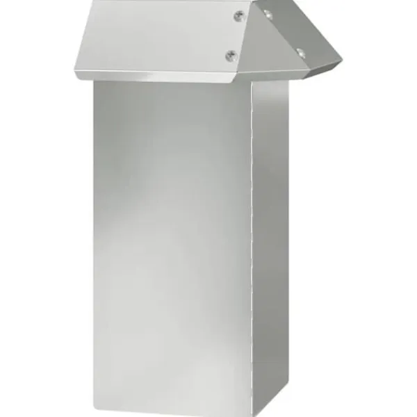 vidaXL Snigel-skydd i galvaniserat stål - - Silverfärgad - 13,5 x 13,5 x 25 cm - Hållbar - Utomhusbruk