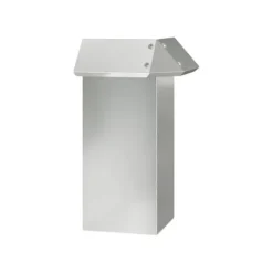 vidaXL Snigel-skydd i galvaniserat stål - - Silverfärgad - 13,5 x 13,5 x 25 cm - Hållbar - Utomhusbruk