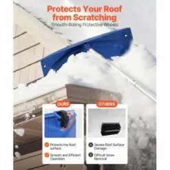 Sale Snöraka för tak, 118-555x60x15,5 cm, Silver, Plastblad Snöborttagning
