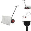 Clearance Snöskyfflar - Living Manuell snöplog med hjul 100x44 cm Snöborttagning