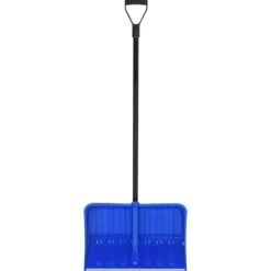 Snöspade med aluminiumkant - Praktisk snöskyffel | Färg: Blå | Storlek: 147 cm