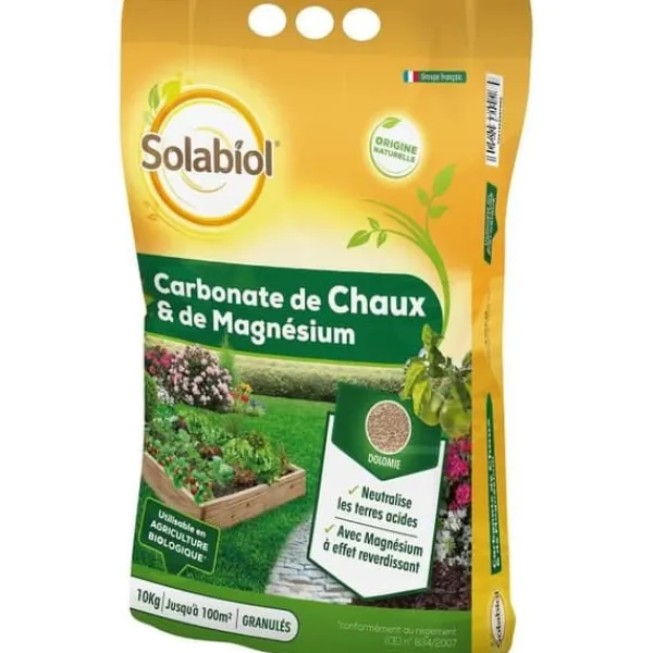 Discount SOLABIOL SOCHAUX10 Kalk och magnesiumkarbonat - 10 kg Jord & Sand