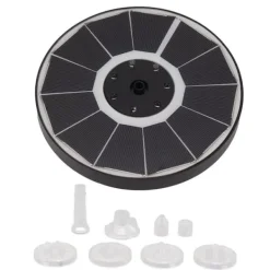Clearance Solar fontänljus med 8 munstycken 3,5W 900mAh Färgstarka kraftfulla solfågelbadfontäner för fågelbadträdgård Genomskinligt munstycke Fontäner & Dammar
