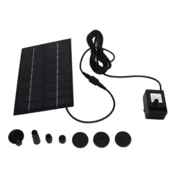 Online Solar Pond Pump Kit med Anti-Clogging Mesh - Enkel montering, 9V 1,8W, för trädgårdspooldekoration Fontäner & Dammar