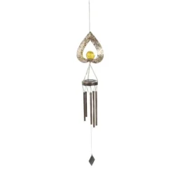 Solar Wind Chime Ljus Dekorativ Uteplats Lampa Järn Art Gift