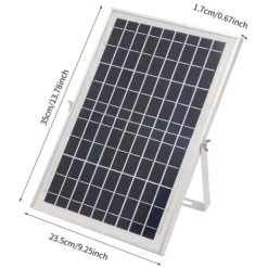 Outlet Solcellsfontänpump för damm/pool/akvarium - Vattenpump Kit - 10 W - 24 V Borstlös - Max 1000 l/h - Munstycken Ingår - Plast - Svart Fontäner & Dammar