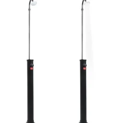 New Soldusch med solenergi - Praktisk utomhusdusch | Färg: Svart | Storlek: 215 cm | Kapacitet: 8 L Spa & Utomhusbad