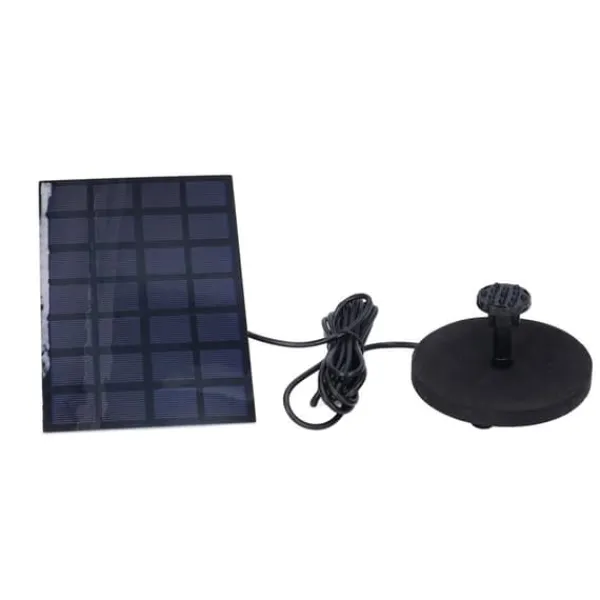 Solfontän Multifunktionell soldriven flytande fontän för fågelbaddamm Pool Fish Tank 7V 2,5W