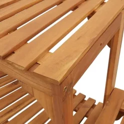 Clearance Spabad Område Halvrund i Solid Akaciaträ | Mått: 272x120.5x55.5 cm | Färg: Naturträ Spa & Utomhusbad