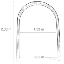 Spaljé, 153x39x233 cm, Grön Valvbågar, Spaljéer, Bersåer & Pergolor