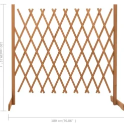 Clearance Spaljéstaket orange 180x100 cm massivt granträ - Spaljéstaket - Spaljé Staket - Home & Living Valvbågar, Spaljéer, Bersåer & Pergolor