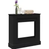 vidaXL Spiselkrans svart 90x30x90 cm konstruerat trä
