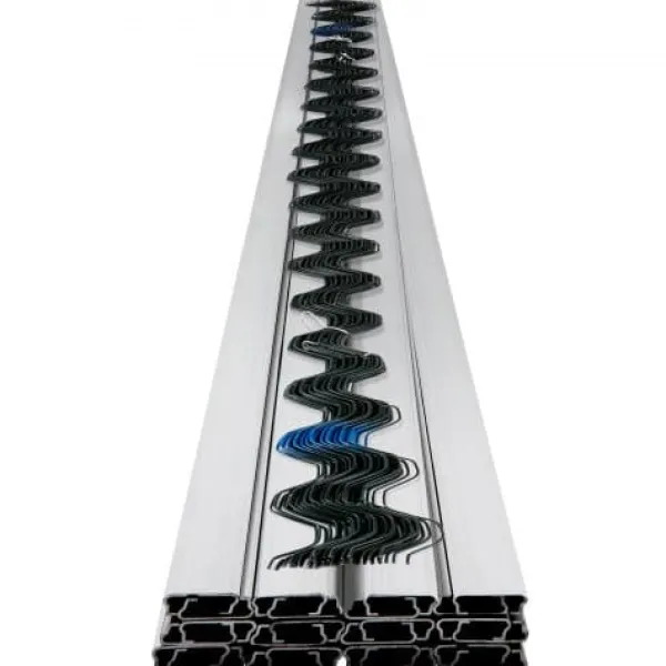 Springtråd och låskanalsats, 200x3,2x1,3 cm, 30-pack, växthusfäste, aluminiumlegering