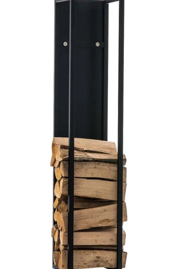 Discount StandhoodTrek Spark - Fire Wood Holder - High Quality and Sustainability Color: Matte Black | Storlek: 180 cm Tillbehör Till Vedeldade Kaminer & Öppna Spisar