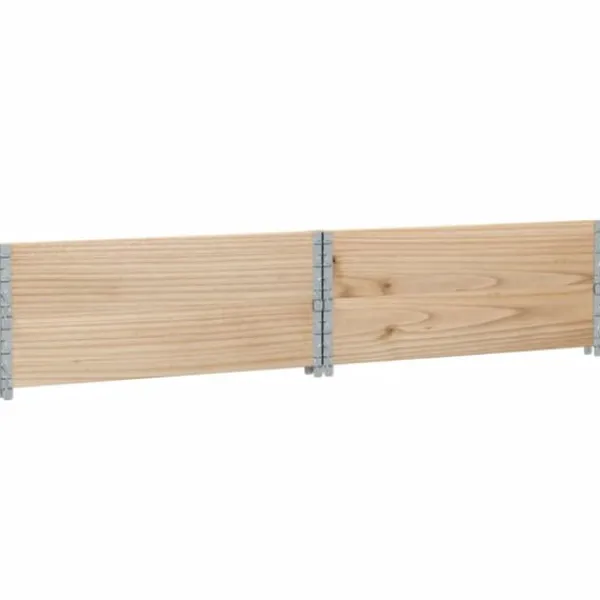 New Staplingsbar odlingslåda i massivt trä | Storlek: 100x100 cm | Färg: Furu Planteringsbänkar