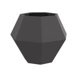 Clearance Ställning i stål - - 75x75x60 cm - Svart - Rektangulär design - Utomhusbruk - Monterings krävs Krukor & Växtbehållare