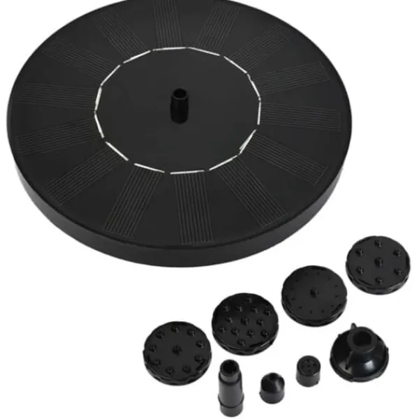 Online Stor Solcellsdriven Fontän med Batteri och Belysning 16cm Fontäner & Dammar