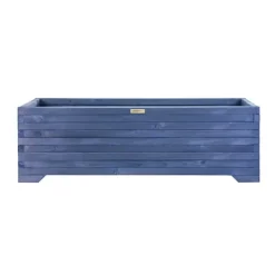 Online Stor träkruka 120x35x40cm Greenspot för terrass, balkong och trädgård - Massiv träkruka - Stor trädgårdskruka gjord av trästockar för blommor, örter, | CDON Krukor & Växtbehållare