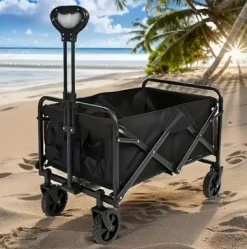 Discount Strand, camping, trädgård, hopfällbar vagn 100 kg, fickor Trädgårdsverktyg