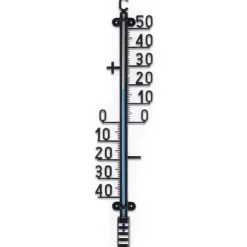 Discount Svart utomhustermometer 41 cm Regnmätare