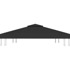 Tak till partytält & lusthus - Living Paviljongtak med ventilering 310 g/m² 3x3 m svart