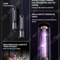 Outlet TD Mosquito Killer Lamp 1800V 7,7x7,7x37,4 cm USB Electric Insect Killer UV Mosquito Killer Lampa Inomhus myggmedelslampa Insektsmedel & Djuravvisande Medel