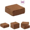 The Living Store Block i kokosfiber 2 st 5 kg vardera 10 kg total - Jord och sand