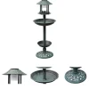 Clearance The Living Store Fågelbad/matare med soldriven lampa - Fågelbad För Fåglar & Småvilt