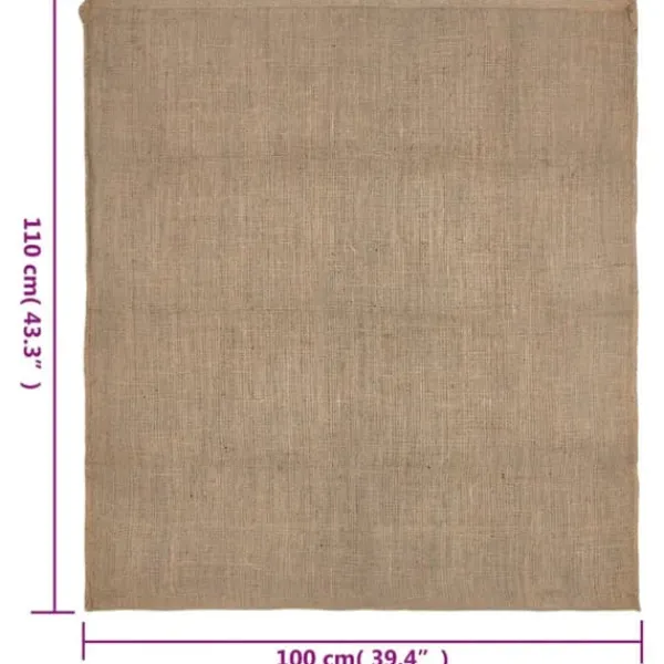 The Living Store Jutesäckar 10 st 100x110 cm 100% jute 220 gsm - Resväskor & väskor