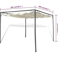 The Living Store Paviljong med justerbart soltak - Partytält & paviljoner