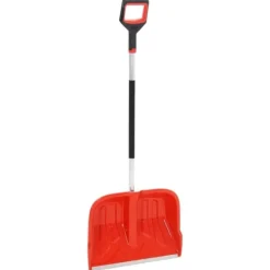 The Living Store Snöskyffel röd 136 cm aluminium - Snöskyfflar
