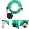 Hot The Living Store Sugslang med kopplingar mässing grön 1,1" 5 m PVC - Vattenslangar Bevattning