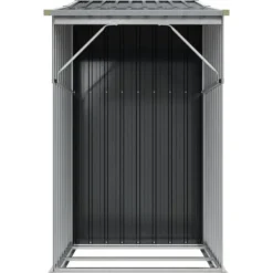 Hot The Living Store Trädgårdsskjul antracit 277x93x179 cm galvaniserat stål - Förråd & Redskapsbodar Skjul, Garage & Carports