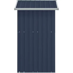 Outlet The Living Store Trädgårdsskjul antracit 126x97,5x177 cm galvaniserat stål - Förråd & Redskapsbodar Skjul, Garage & Carports
