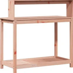 Sale The Living Store Växtbord med hyllor 108x50x109,5 cm massivt douglasträ - Växtställ Planteringsbänkar
