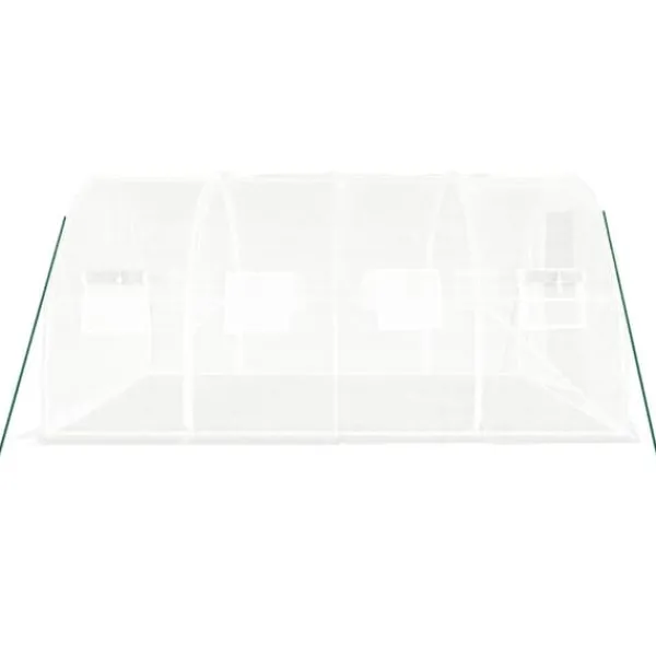 The Living Store Växthus med stålram vit 12 m² 4x3x2 m - Växthus