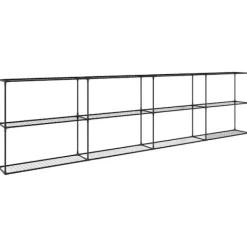 Best 3-Tier växtställ Svart 400 x 32 x 104 cm Stål Växtställ