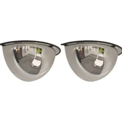New Trafikspeglar kupol 2 st Ø40 cm 180° akryl Säkerhetsspeglar