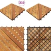 Clearance Trall 10 st 30x30 cm massivt akaciaträ - Trall - Balkongtrall - Home & Living Trädgårdsprydnader