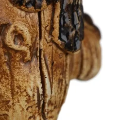 Träansiktsdekoration, 11x7x3,5 cm, Grön