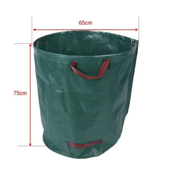 Trädgårdsavfallspåsar - 2st - Kapacitet 270L - Extrastark polypropylen - 50kg max Trädgårdskorgar