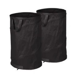 Trädgårdsavfallspåse set, 72x45 cm, Svart Trädgårdskorgar