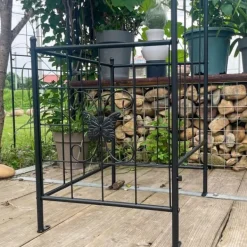 Online Trädgårdsbåge i metall för klätterväxter, hållbar svart båge för rosor och vinrankor, perfekt för bröllop, fest & trädgård 7,15 ft Valvbågar, Spaljéer, Bersåer & Pergolor