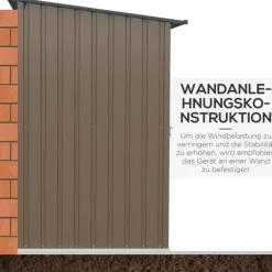 Outlet Trädgårdsförråd, 100x103x160 cm, Brun Skjul, Garage & Carports