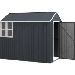 Trädgårdsförråd, 259x172x222 cm, Grå