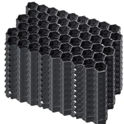 Sale Trädgårdsgrill, LDPE-polyeten, 60x40x4 cm, Lastkapacitet 1000 ton/m², Hög flexibilitet, Väderbeständig Trädgårdsprydnader