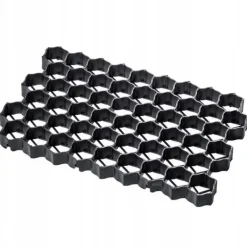 Sale Trädgårdsgrill, LDPE-polyeten, 60x40x4 cm, Lastkapacitet 1000 ton/m², Hög flexibilitet, Väderbeständig Trädgårdsprydnader