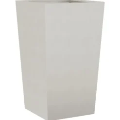 Trädgårdskrukor 2-pack i rostfritt stål | Storlek: 45x45x75 cm | Färg: Silver